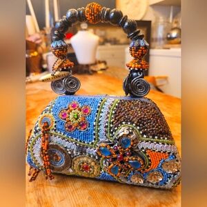 Mary Frances Beautiful Beaded Vintage Handbag